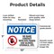 Signmission No Bare Contact With Rte Foods, 10 in W x Rectangle, Plastic OS-2PACK-NS-P-710-L-14389 - alternate 5